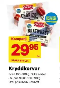 City Gross SCAN Kryddkorvar erbjuda