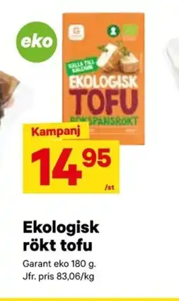 City Gross GARANT Ekologisk rökt tofu erbjuda