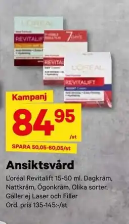 City Gross L'OREAL Ansiktsvård erbjuda