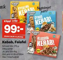 City Gross SCHYSST KAK Kebab, falafel erbjuda