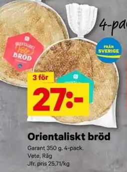 City Gross GARANT Orientaliskt bröd erbjuda