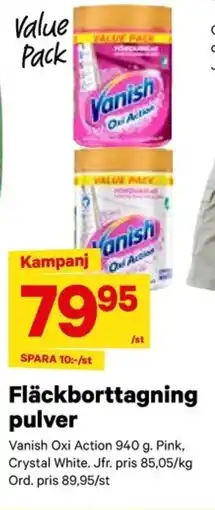 City Gross VANISH Fläckborttagning pulver erbjuda