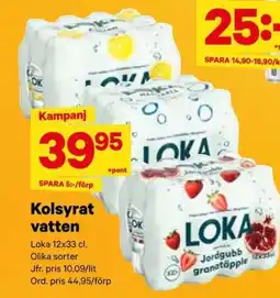 City Gross LOKA Kolsyrat vatten erbjuda
