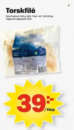 Pekås Torskfilé erbjuda