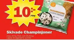 Pekås COOP Skivade champinjoner erbjuda