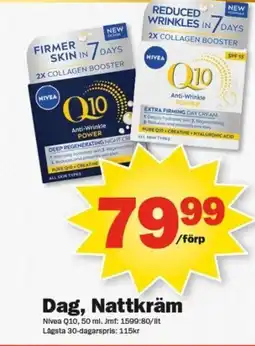 Pekås NIVEA Dag, nattkräm erbjuda
