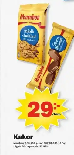 Pekås MARABOU Kakor erbjuda