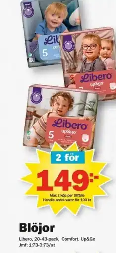 Pekås LIBERO Blöjor erbjuda