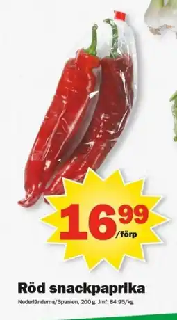 Pekås Röd snackpaprika erbjuda