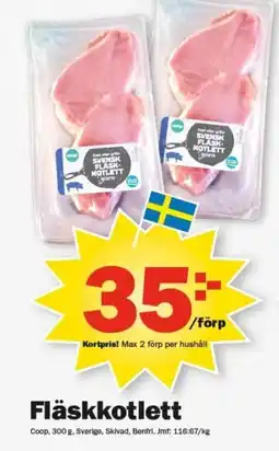 Pekås COOP Fläskkotlett erbjuda
