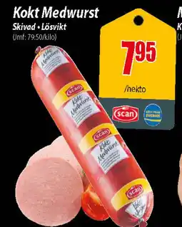 Kokt medwurst