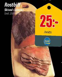 Extra Mjällby Stormarknad Rostbiff erbjuda