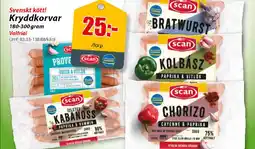 Extra Mjällby Stormarknad SCAN Kryddkorvar erbjuda