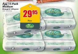 Extra Mjällby Stormarknad Ägg 15-pack medium erbjuda