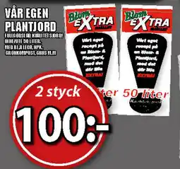 Extra Mjällby Stormarknad Vår egen plantjord erbjuda