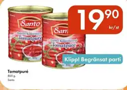 Snabbgross SANTO Tomatpuré erbjuda
