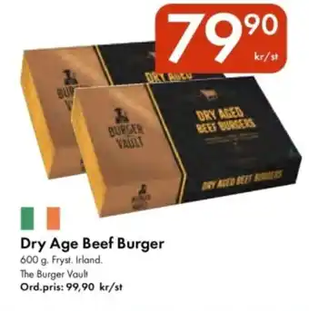 Snabbgross Dry age beef burger erbjuda
