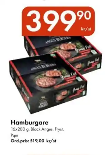 Snabbgross Hamburgare erbjuda