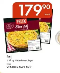 Snabbgross FELIX Paj erbjuda