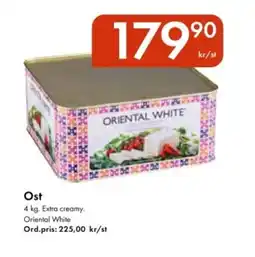 Snabbgross ORIENTAL WHITE Ost erbjuda