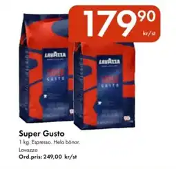 Snabbgross LAVAZZA Super gusto erbjuda