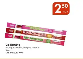 Snabbgross TOMS Godisstång erbjuda