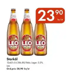 Snabbgross LEO Starköl erbjuda