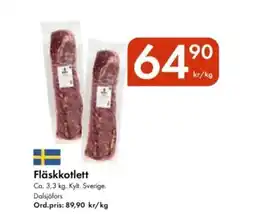 Snabbgross Fläskkotlett erbjuda