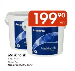 Snabbgross GREEN PRO Maskindisk erbjuda