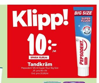 City Gross Tandkräm erbjuda