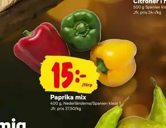City Gross Paprika mix erbjuda