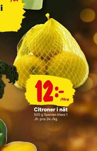 City Gross Citroner i nät erbjuda