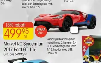 EKO Marvel RC Spiderman 2017 Ford GT 1:16 erbjuda