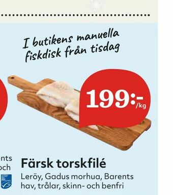 Hemköp Färsk torskfilé erbjuda