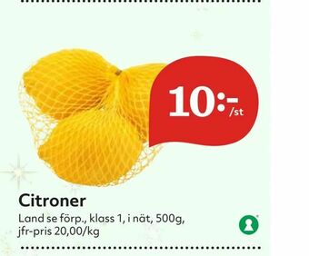 Hemköp Citroner erbjuda