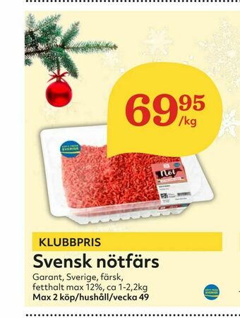 Hemköp Svensk nötfärs erbjuda