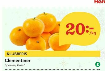 Hemköp Clementiner erbjuda