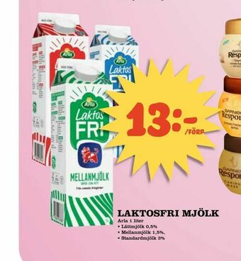 Nelins Laktosfri mjölk erbjuda