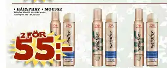 hårspray • mousse