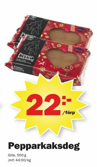 Pekås Pepparkaksdeg erbjuda