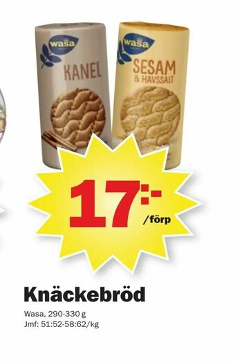 Pekås Knäckebröd erbjuda