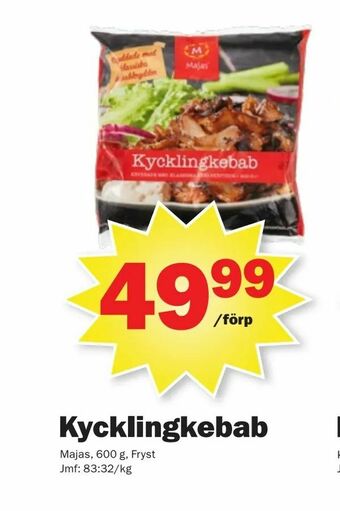 Pekås Kycklingkebab erbjuda