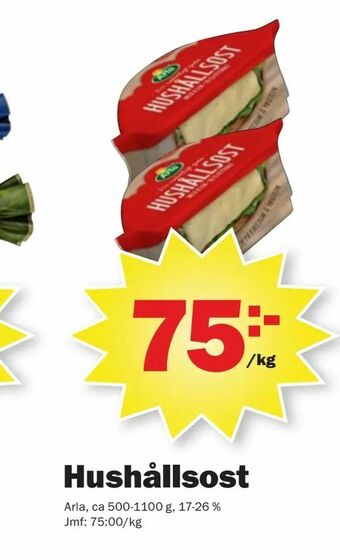 Pekås Hushållsost erbjuda