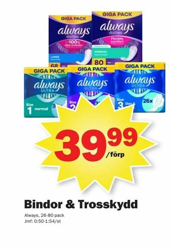Pekås Bindor & Trosskydd erbjuda