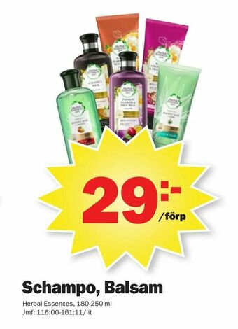 Pekås Schampo, Balsam erbjuda