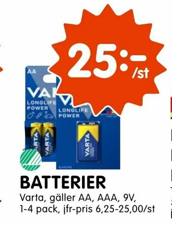 Tempo Batterier erbjuda