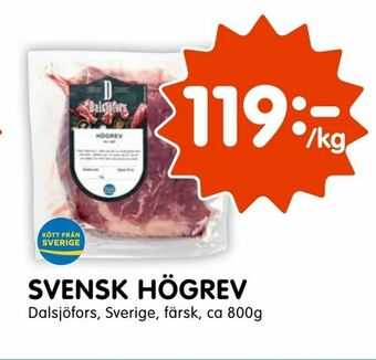 Tempo Svensk högrev erbjuda