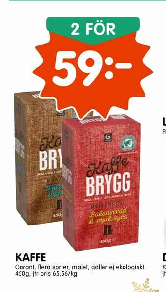 Tempo Kaffe erbjuda