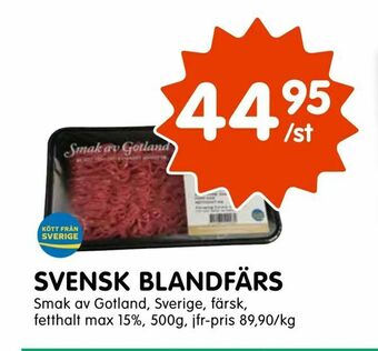 Tempo Svensk blandfärs erbjuda