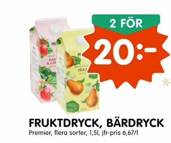 Tempo Fruktdryck, bärdryck erbjuda